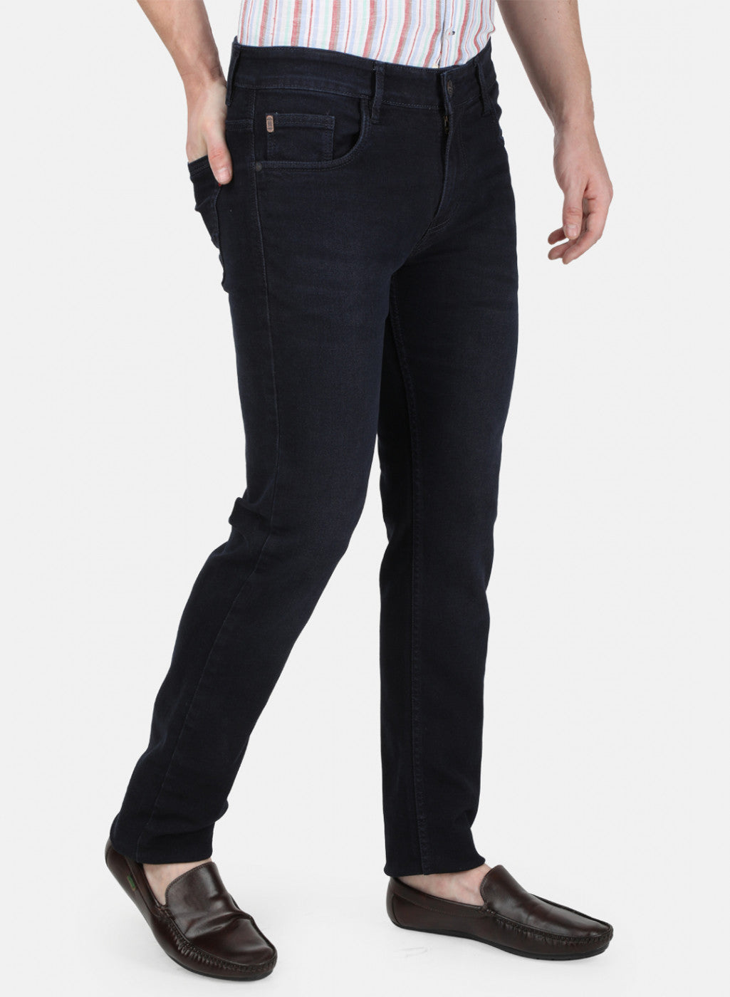 Mens Blue Narrow Denim