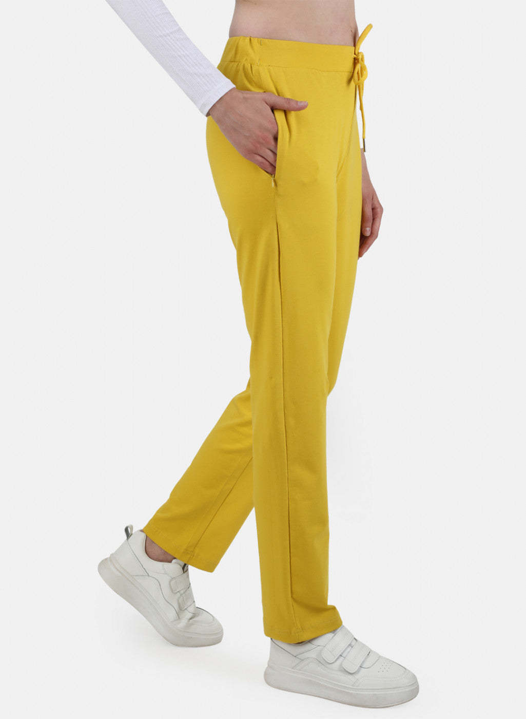 Womens Yellow Regular Lower