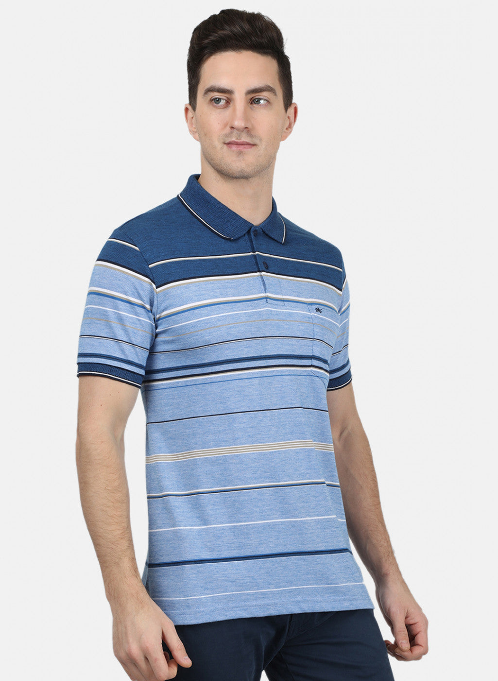 Mens Blue Stripe T-Shirt