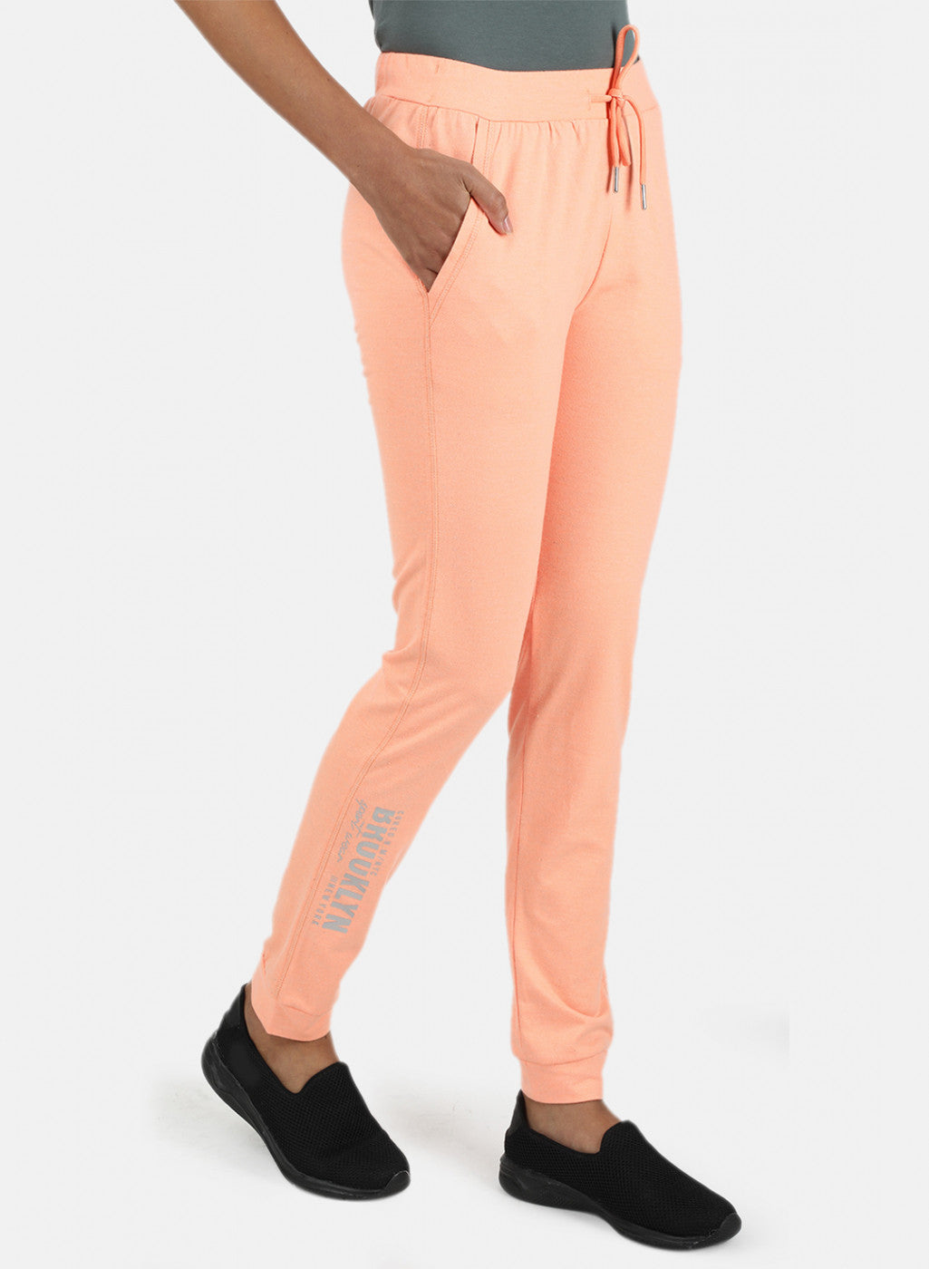 Womens Orange Plain Lower