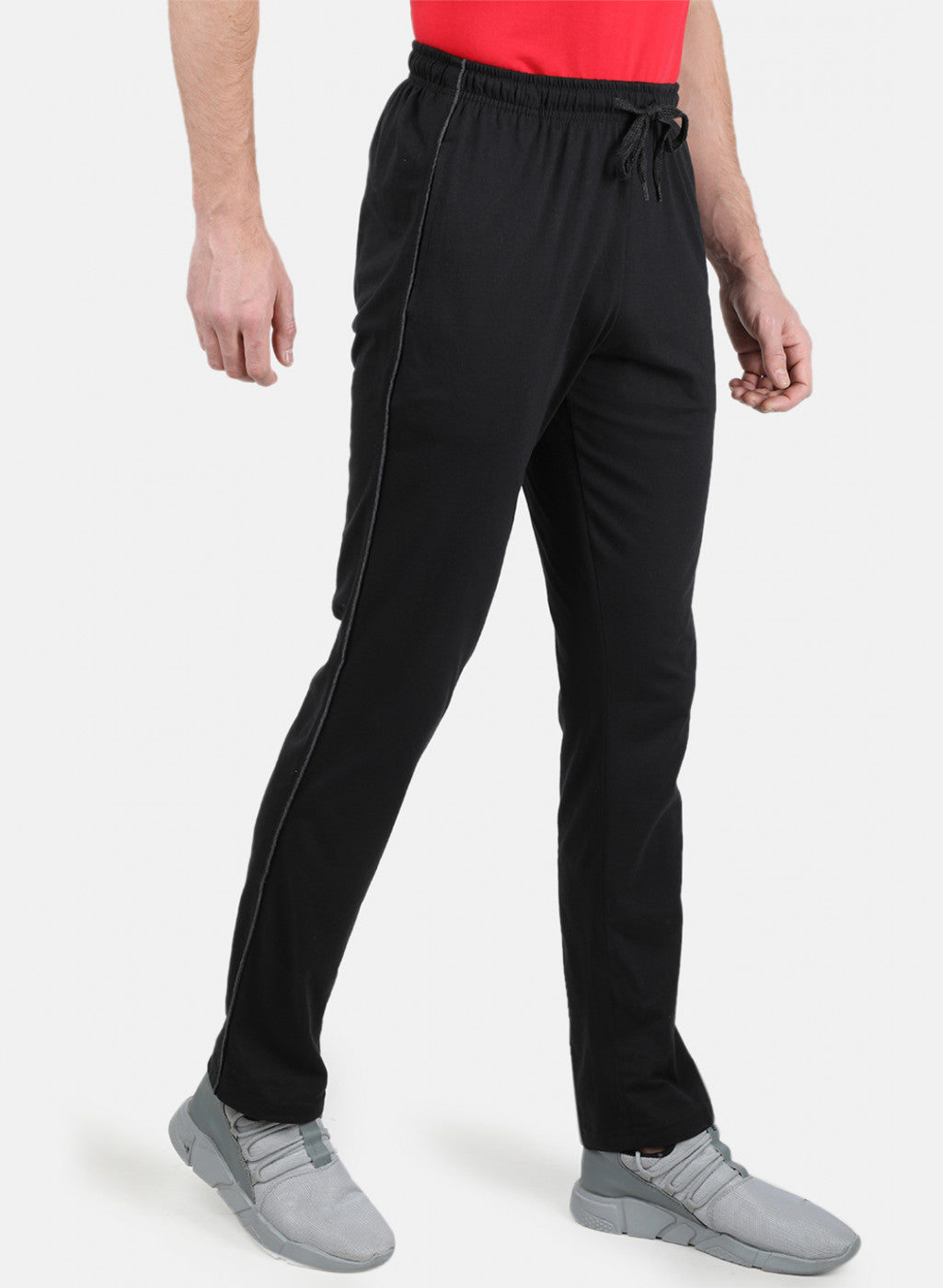 Mens Black Plain Lower