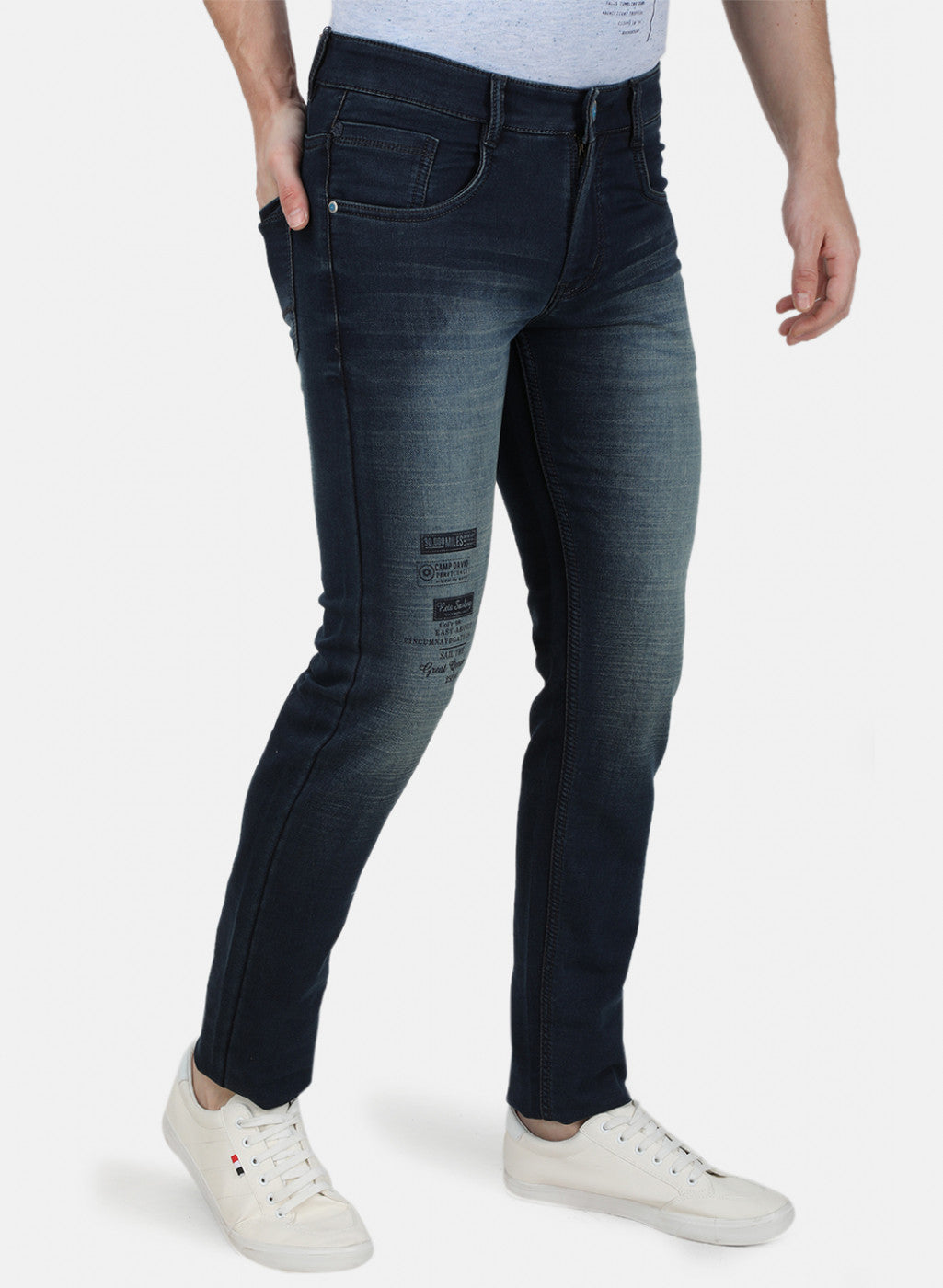 Mens Blue Skinny Denim