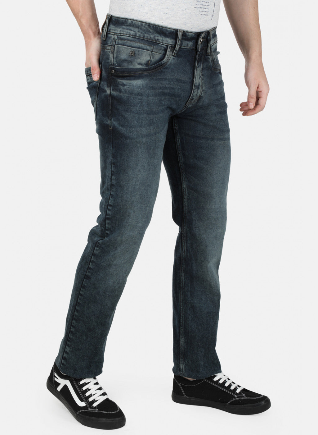 Mens Blue Narrow Denim