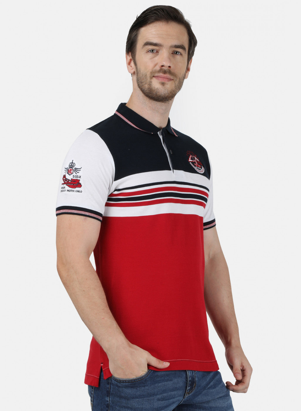 Mens Red Stripe T-Shirt