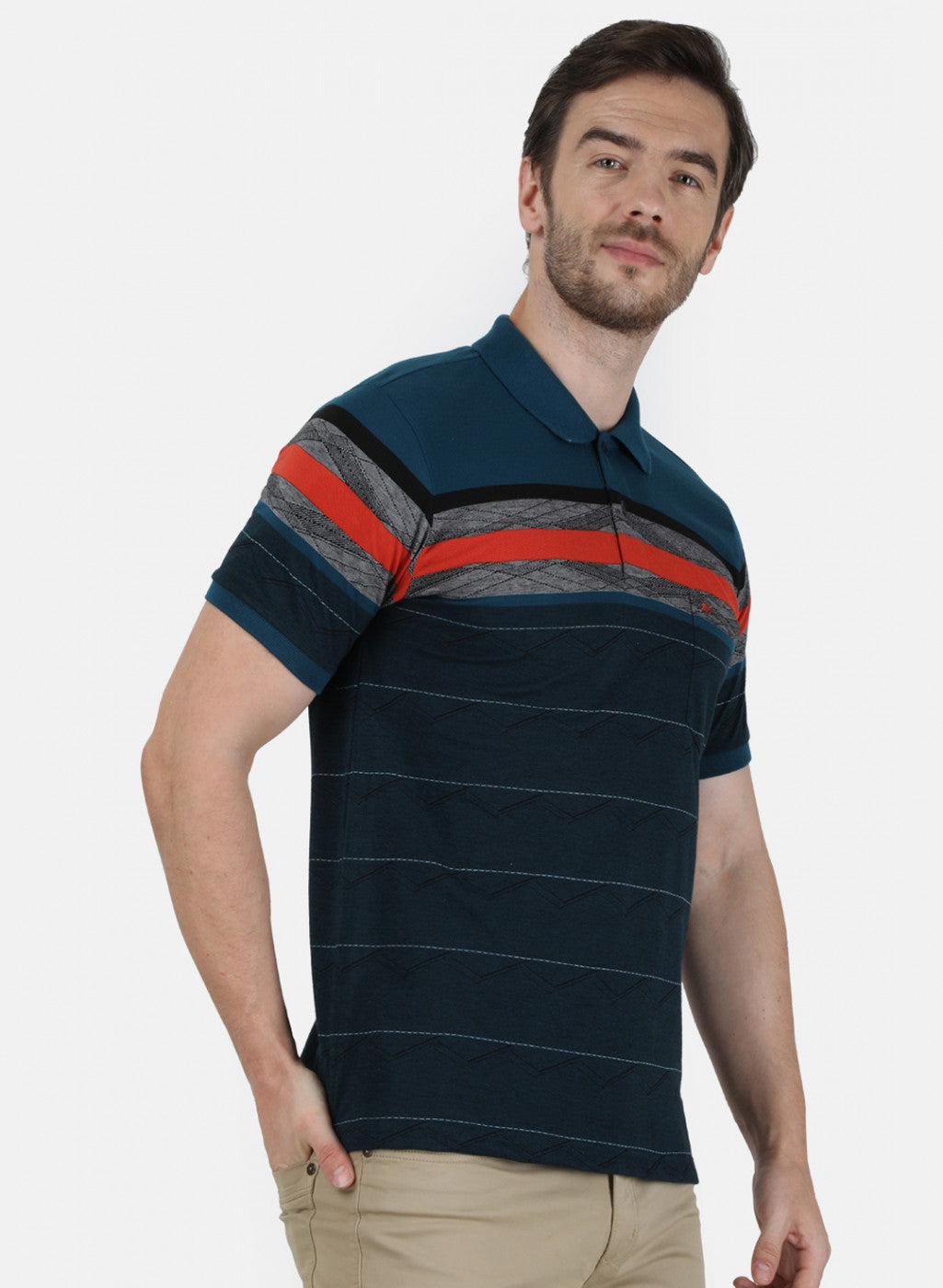 Mens Blue Stripe T-Shirt