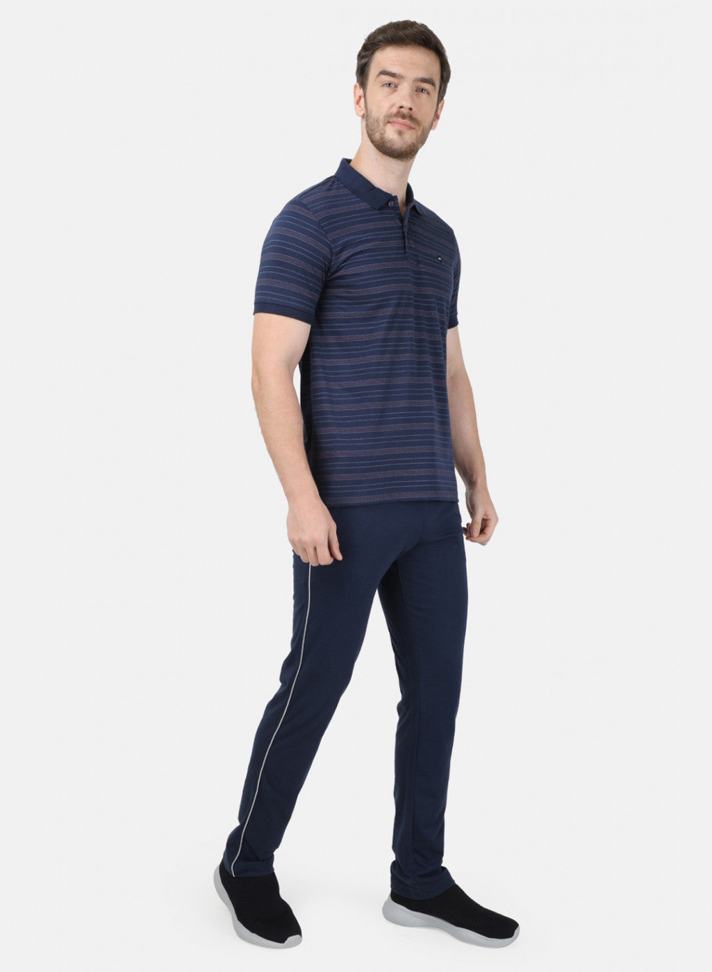 Mens NAvy Blue Stripe Lower Set