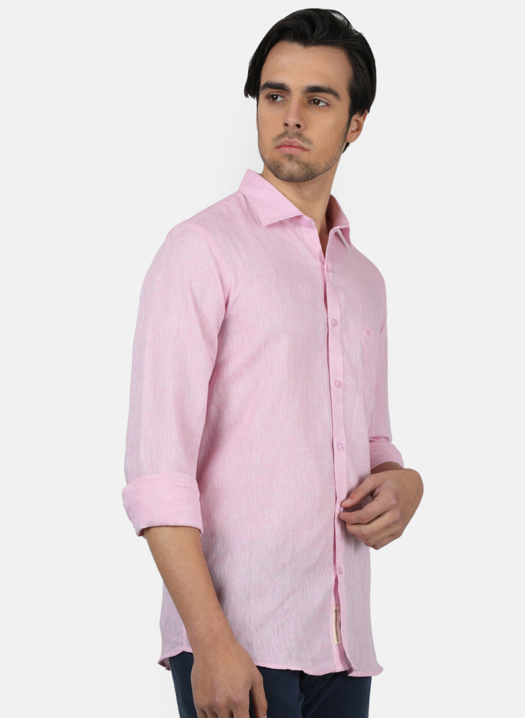 Men Pink Solid Shirts