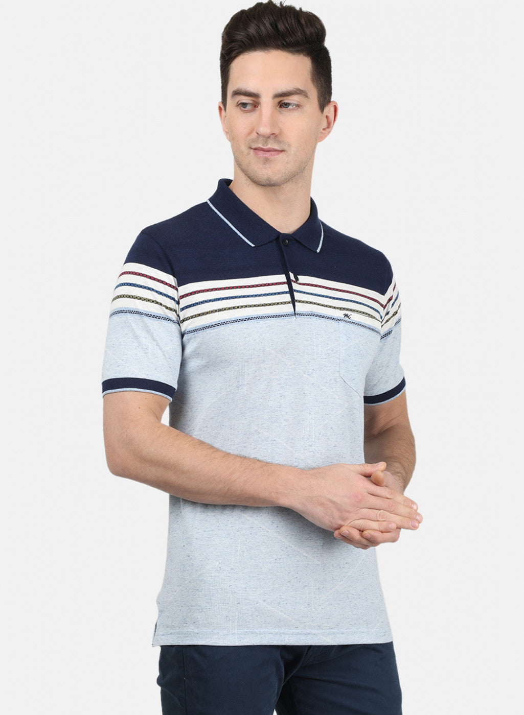 Mens Blue Stripe T-Shirt