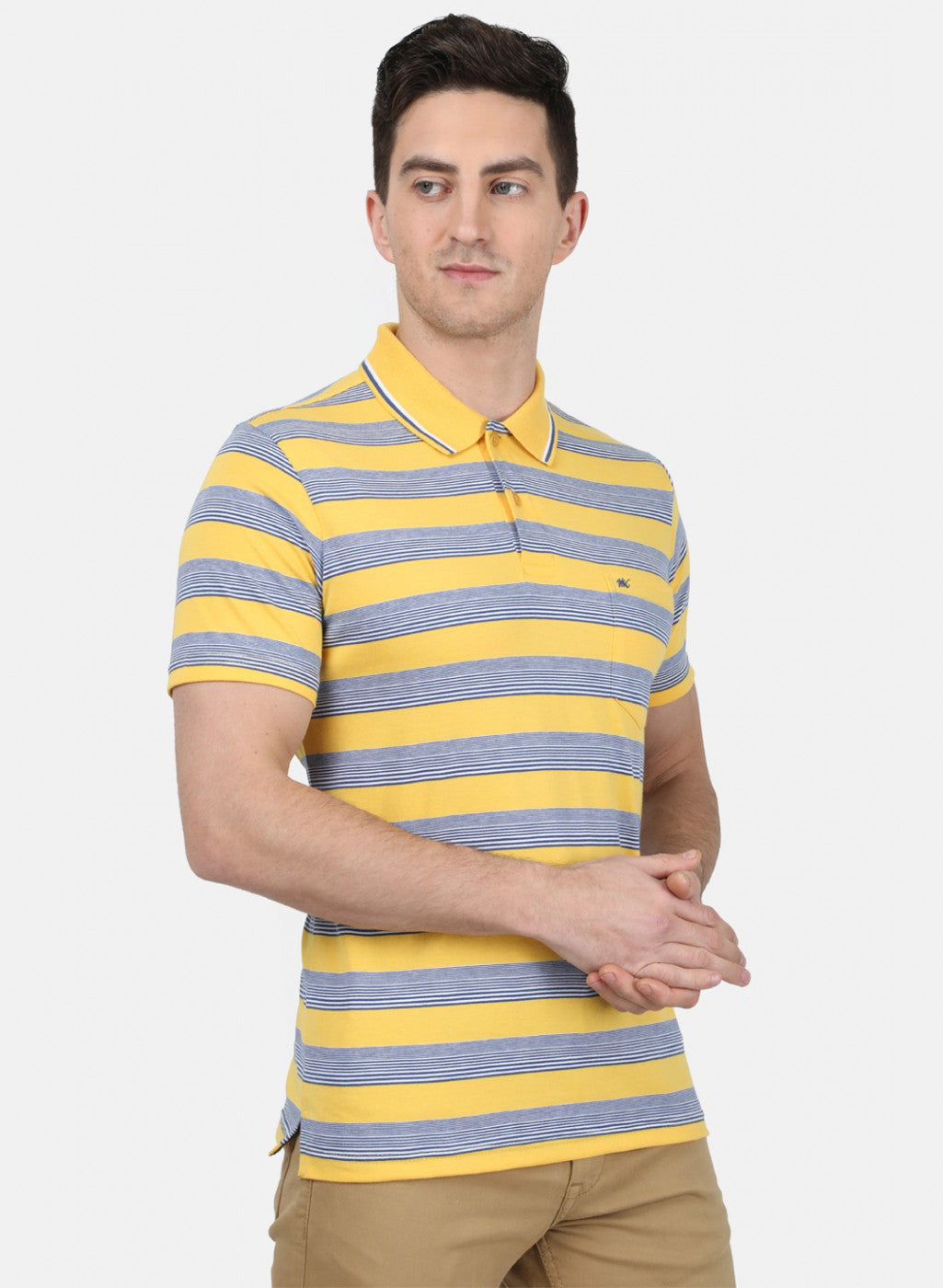 Mens Yellow Stripe T-Shirt