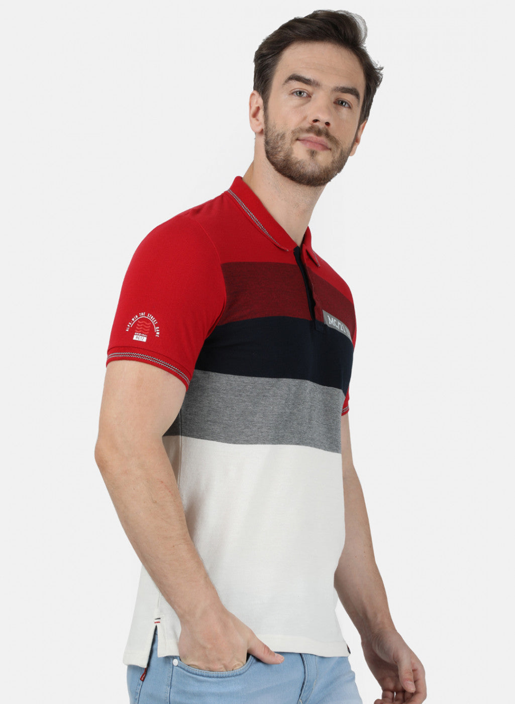 Mens Red Stripe T-Shirt