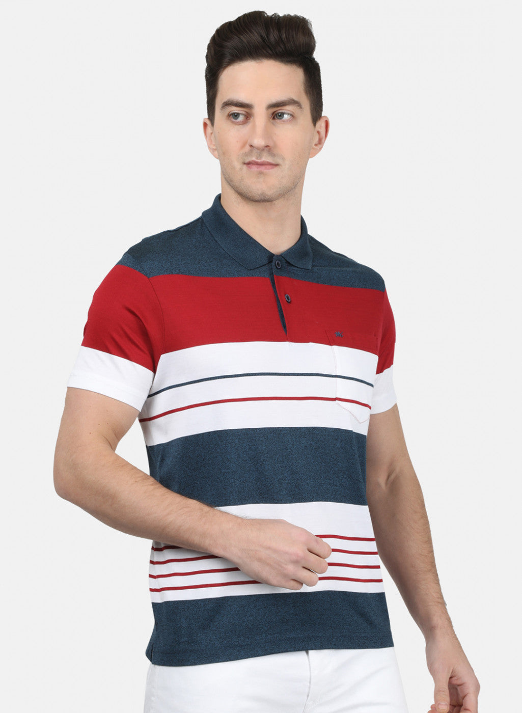 Mens Multi Color Stripe T-Shirt