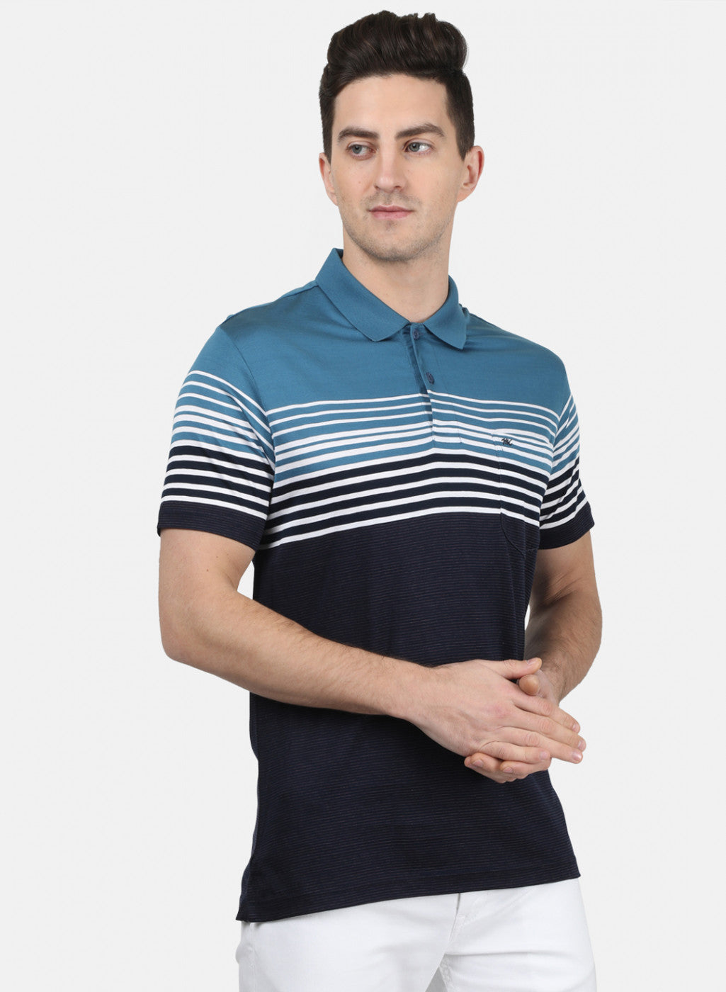 Mens Blue Stripe T-Shirt