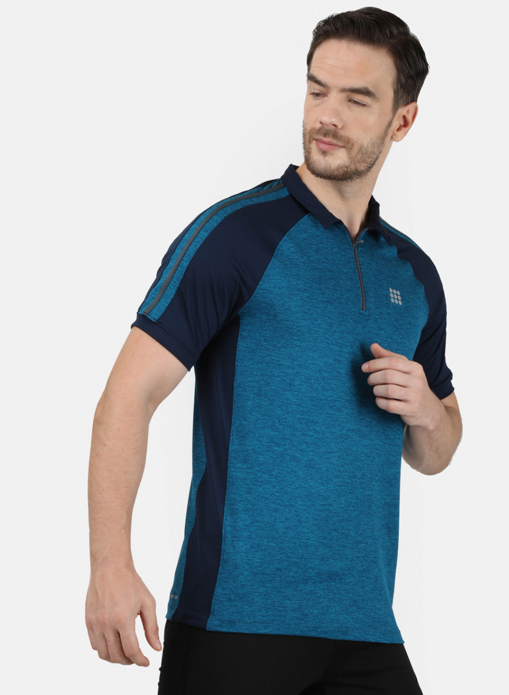 Mens Blue Plain T-Shirt