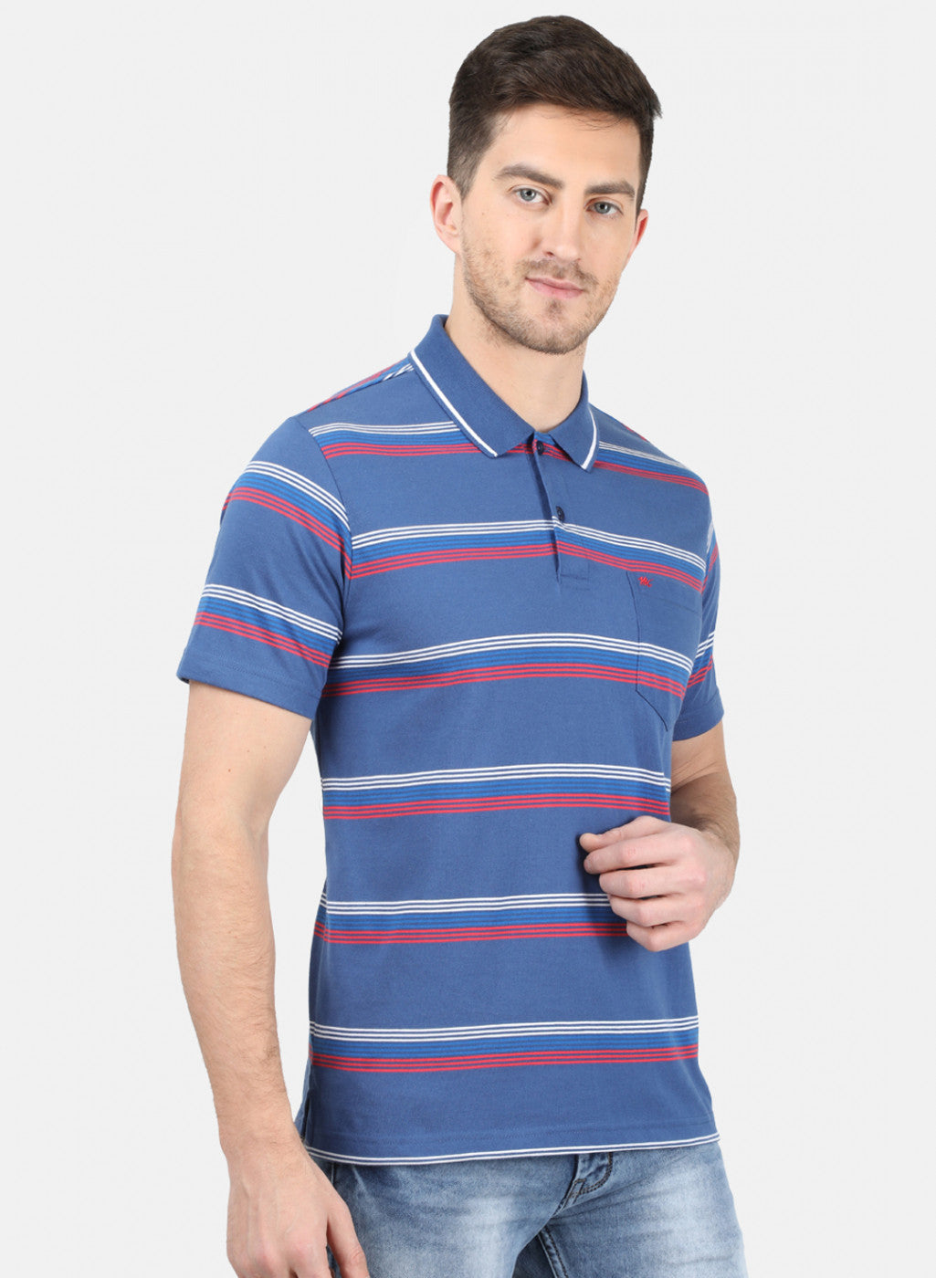 Mens Blue Stripe T-Shirt