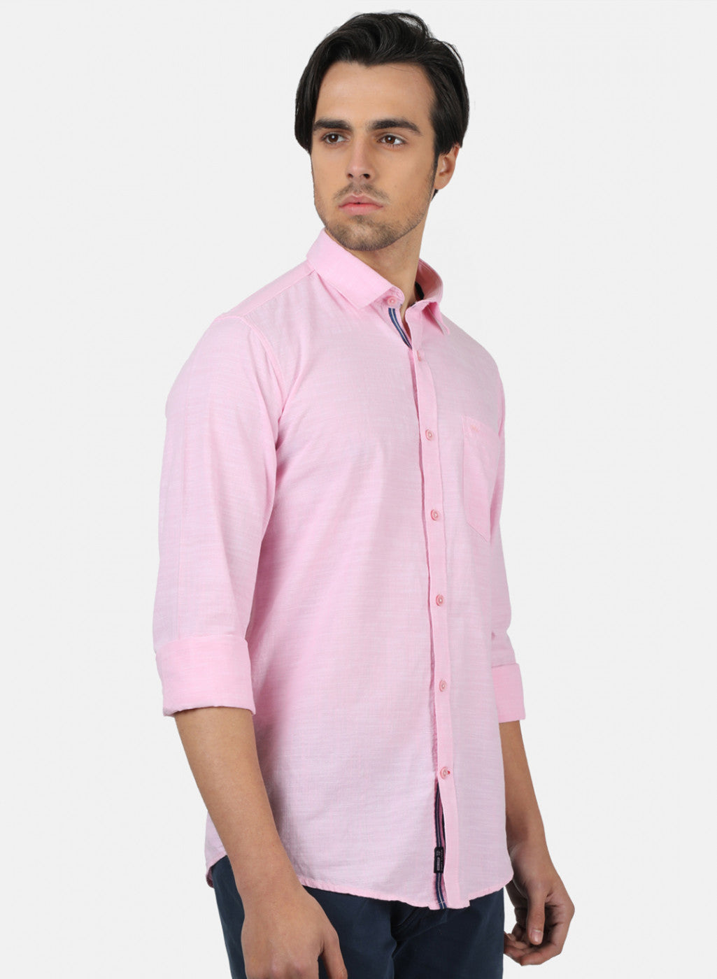 Men Pink Solid Shirts