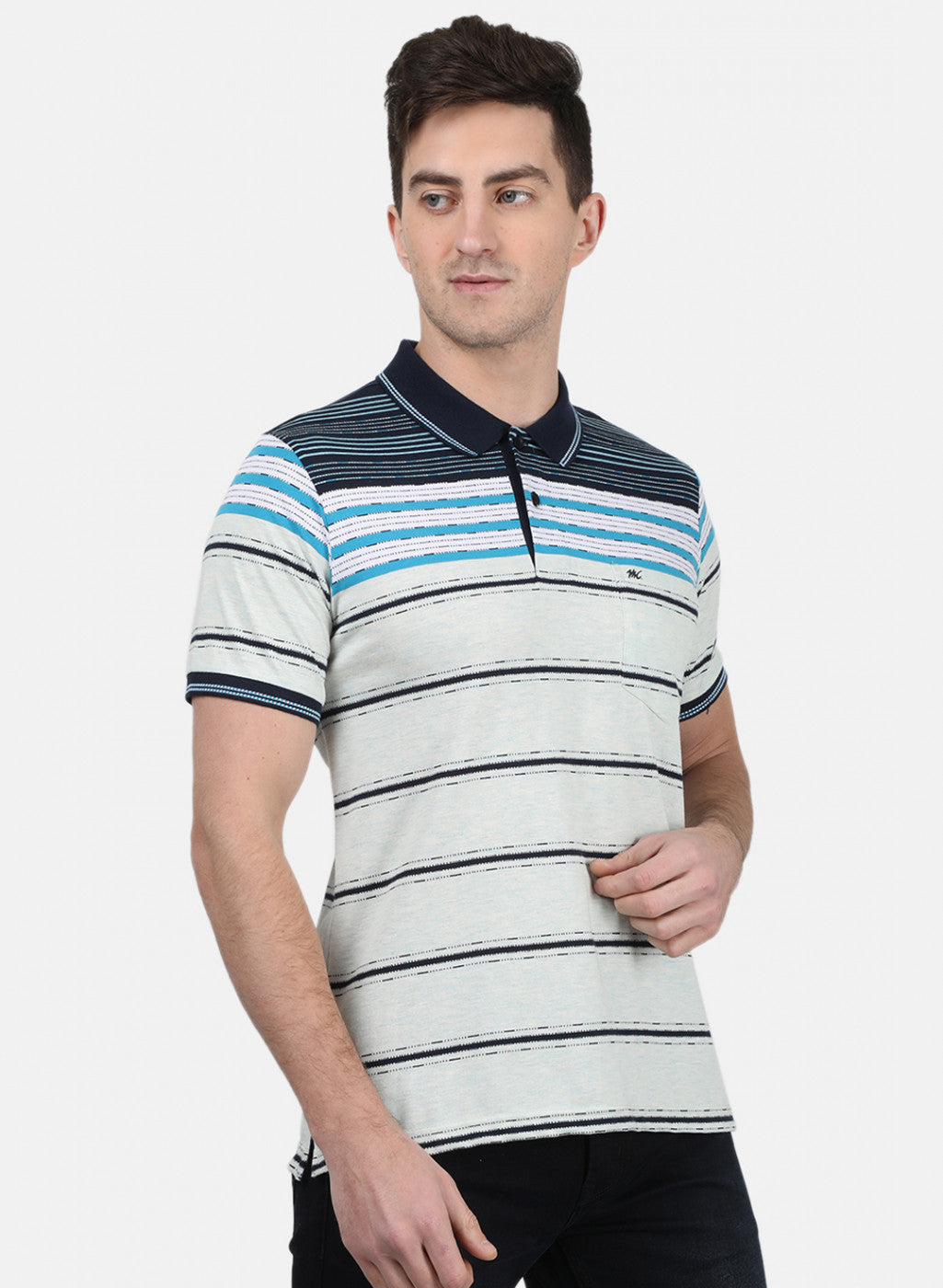 Mens Blue Stripe T-Shirt