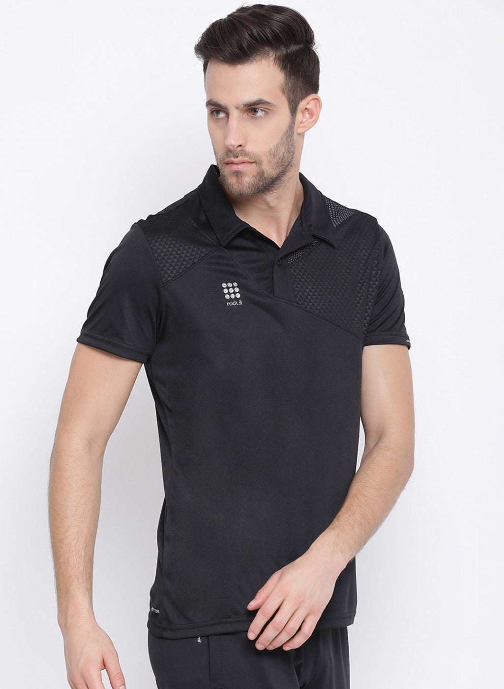 Rockit Black Collar Regular Fit T-Shirt