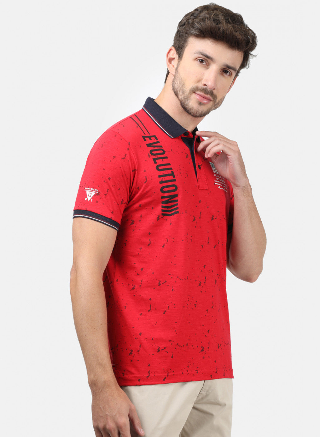 Men Red Printed T-Shirts