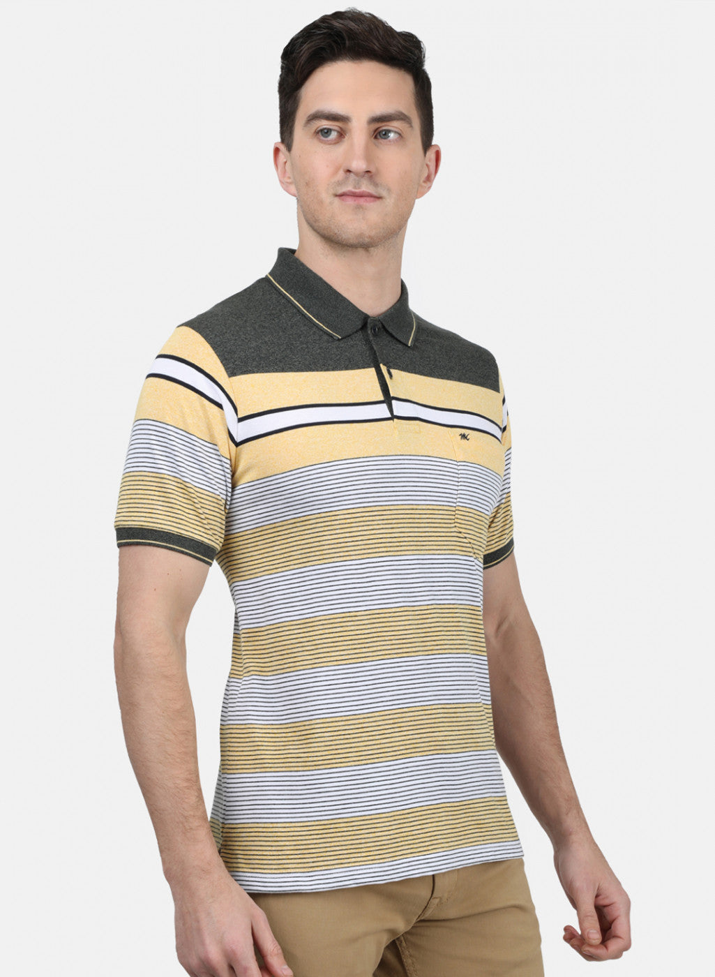 Mens Yellow Stripe T-Shirt