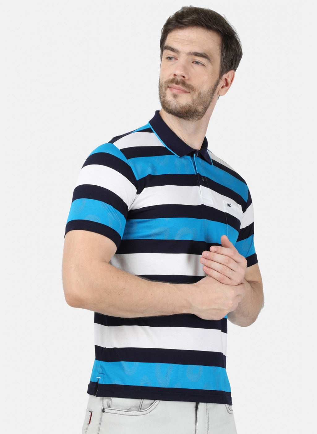 Mens Blue Stripe T-Shirt