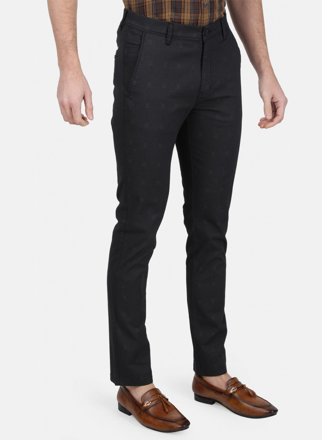 Mens Black Slim Trouser