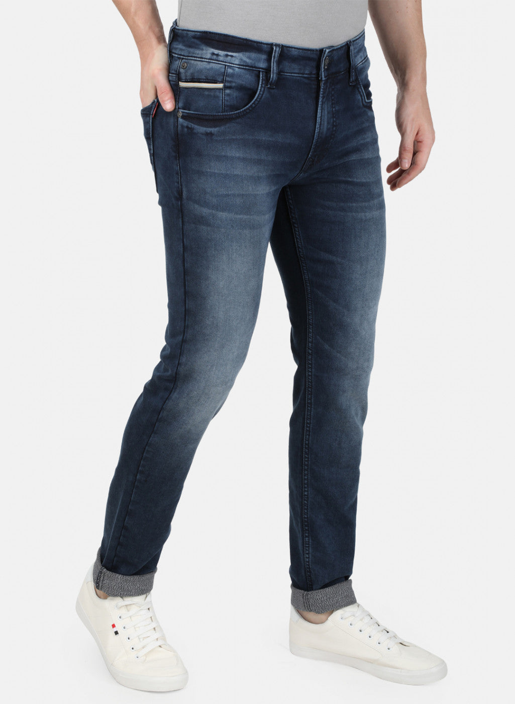 Mens Blue Skinny Denim