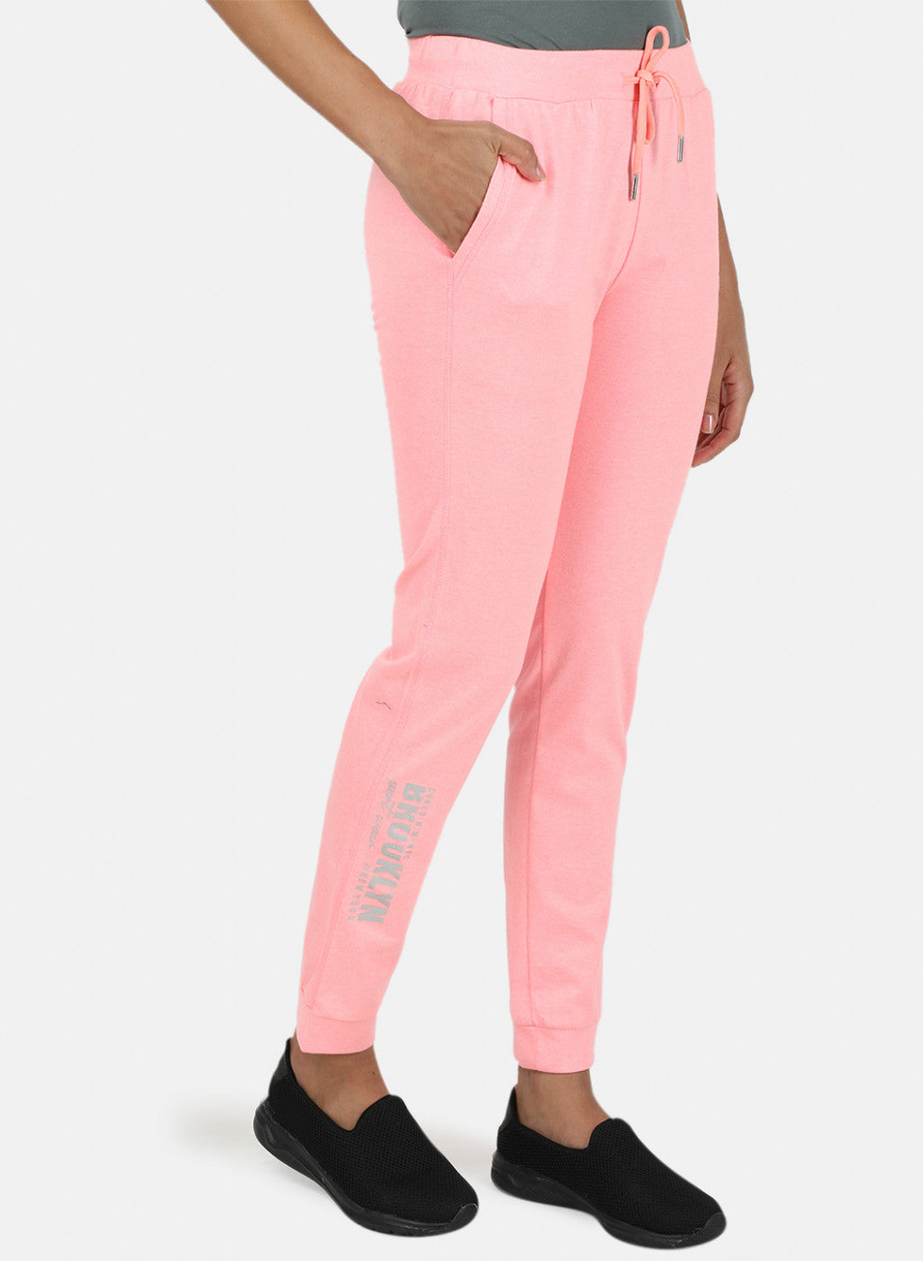 Womens Pink Plain Lower