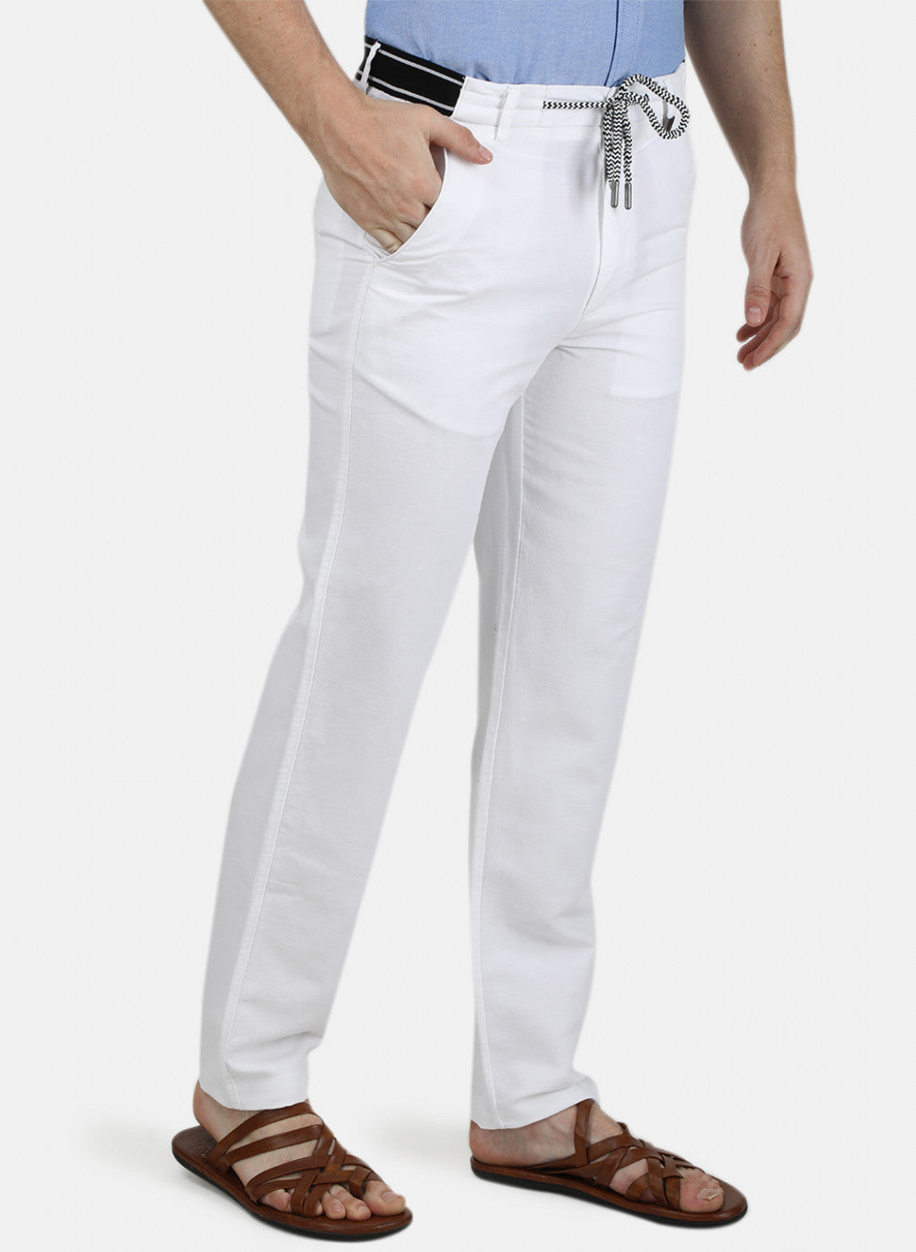 Mens White Plain Lowers