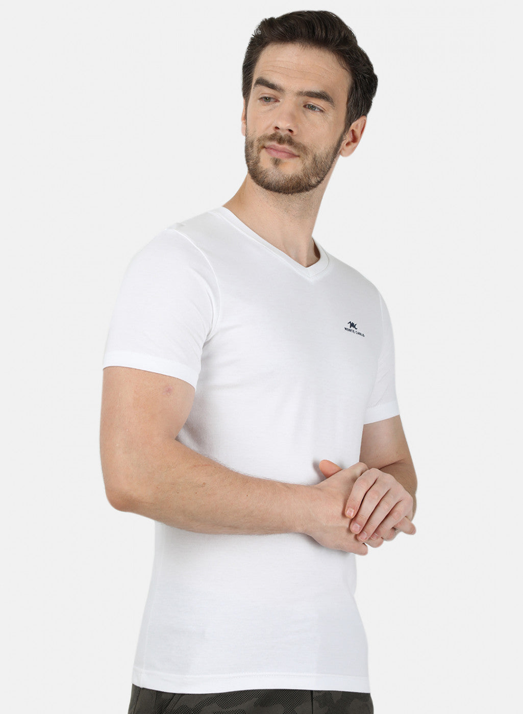 Mens Multi Color Plain T-Shirt