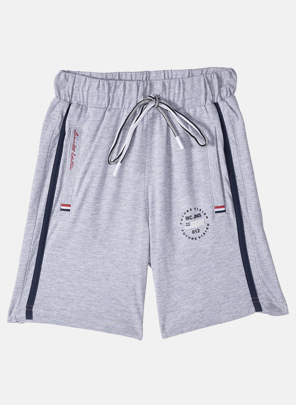 Boys Grey Plain Bermuda