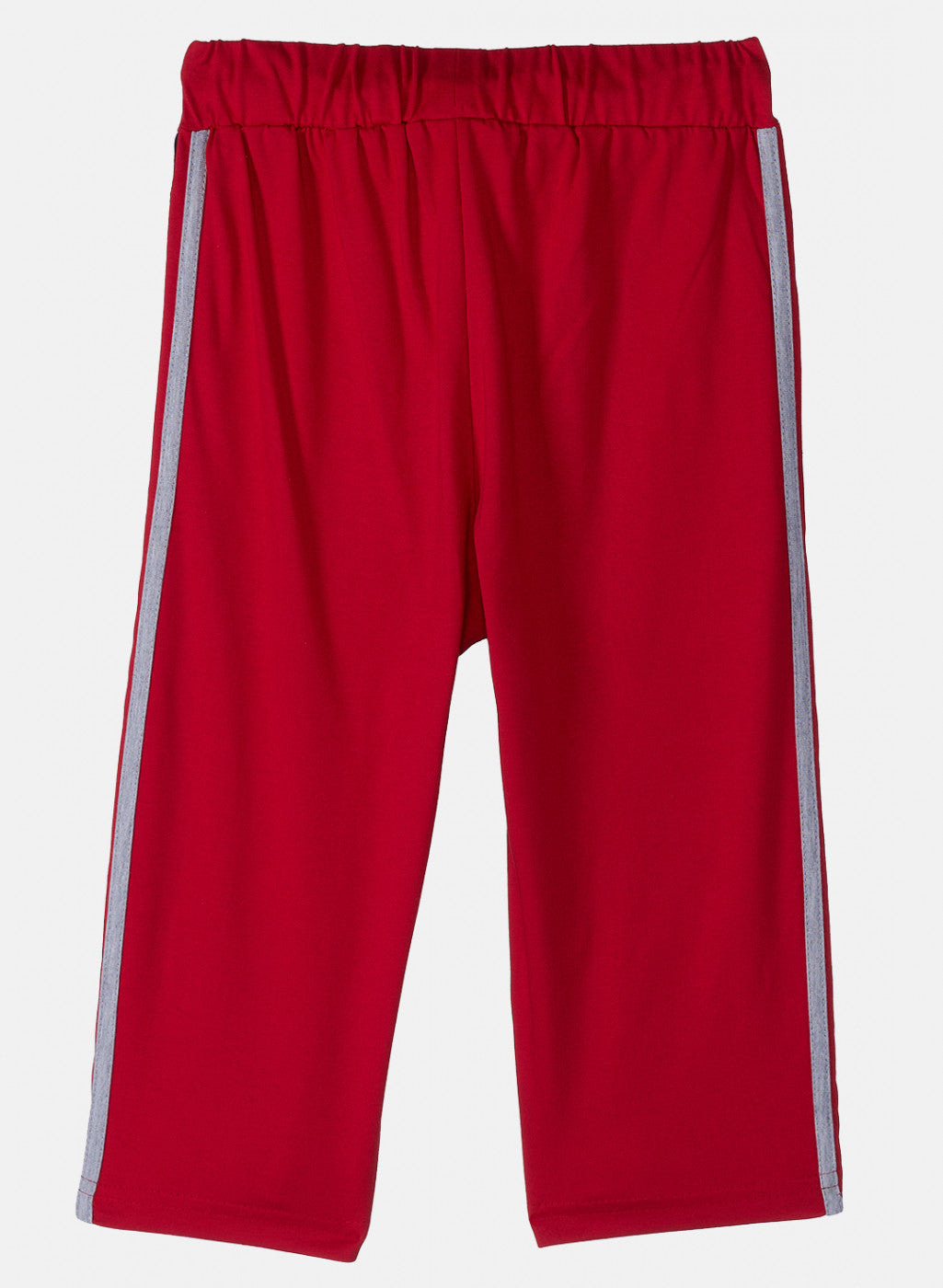 Boys Red Plain Capri