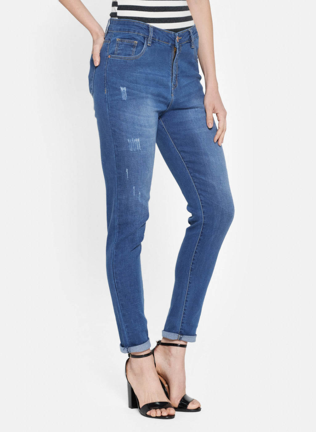 Womens Blue Slim Denim