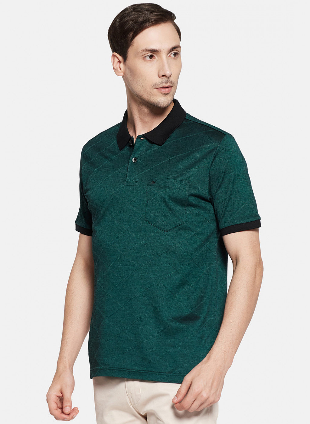 Mens Green Stripe T-Shirt