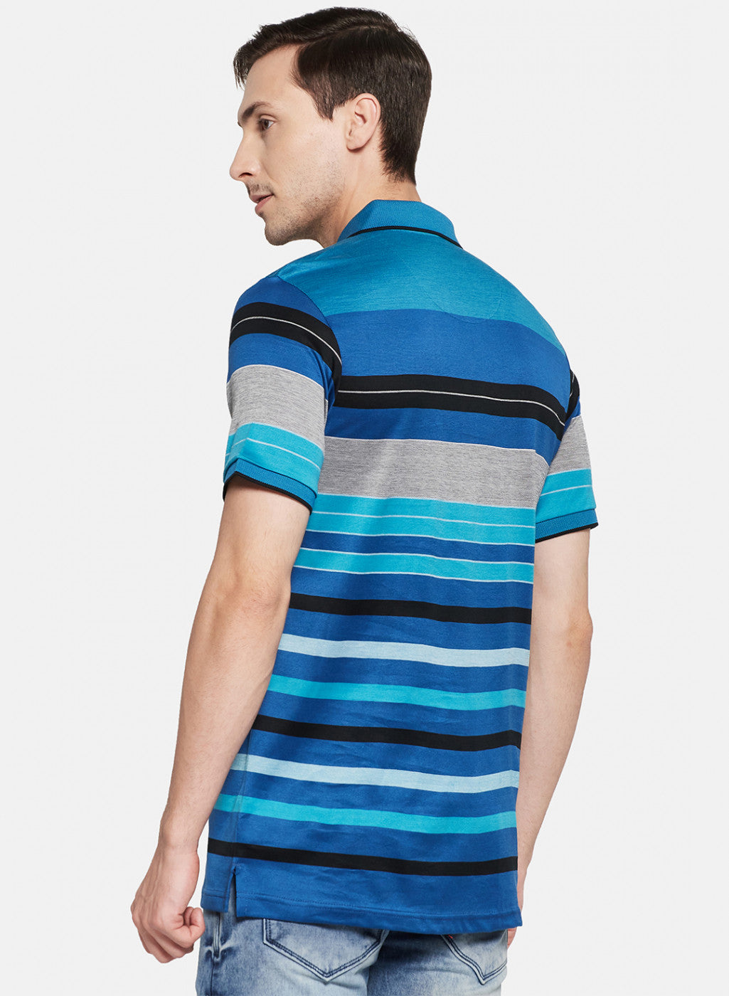 Mens Blue Stripe T-Shirt