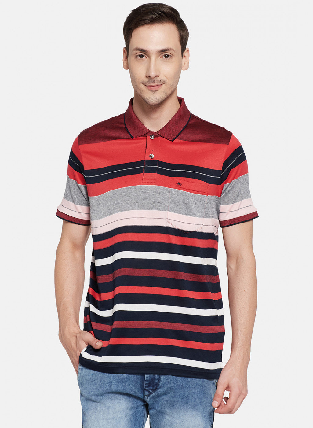 Mens Red Stripe T-Shirt