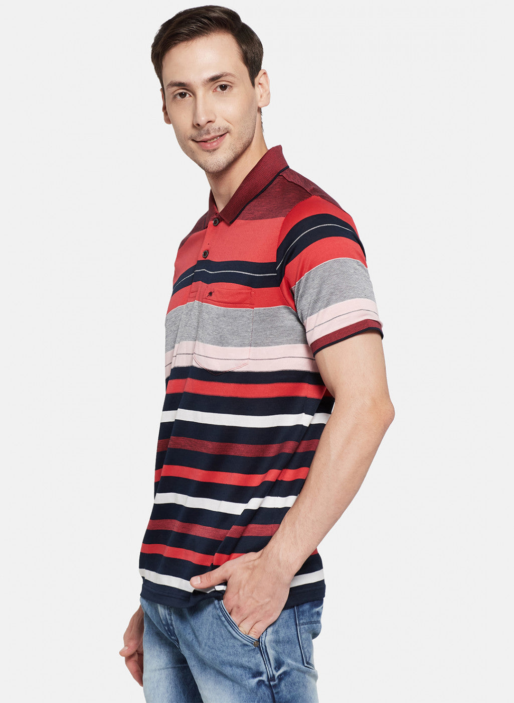 Mens Red Stripe T-Shirt