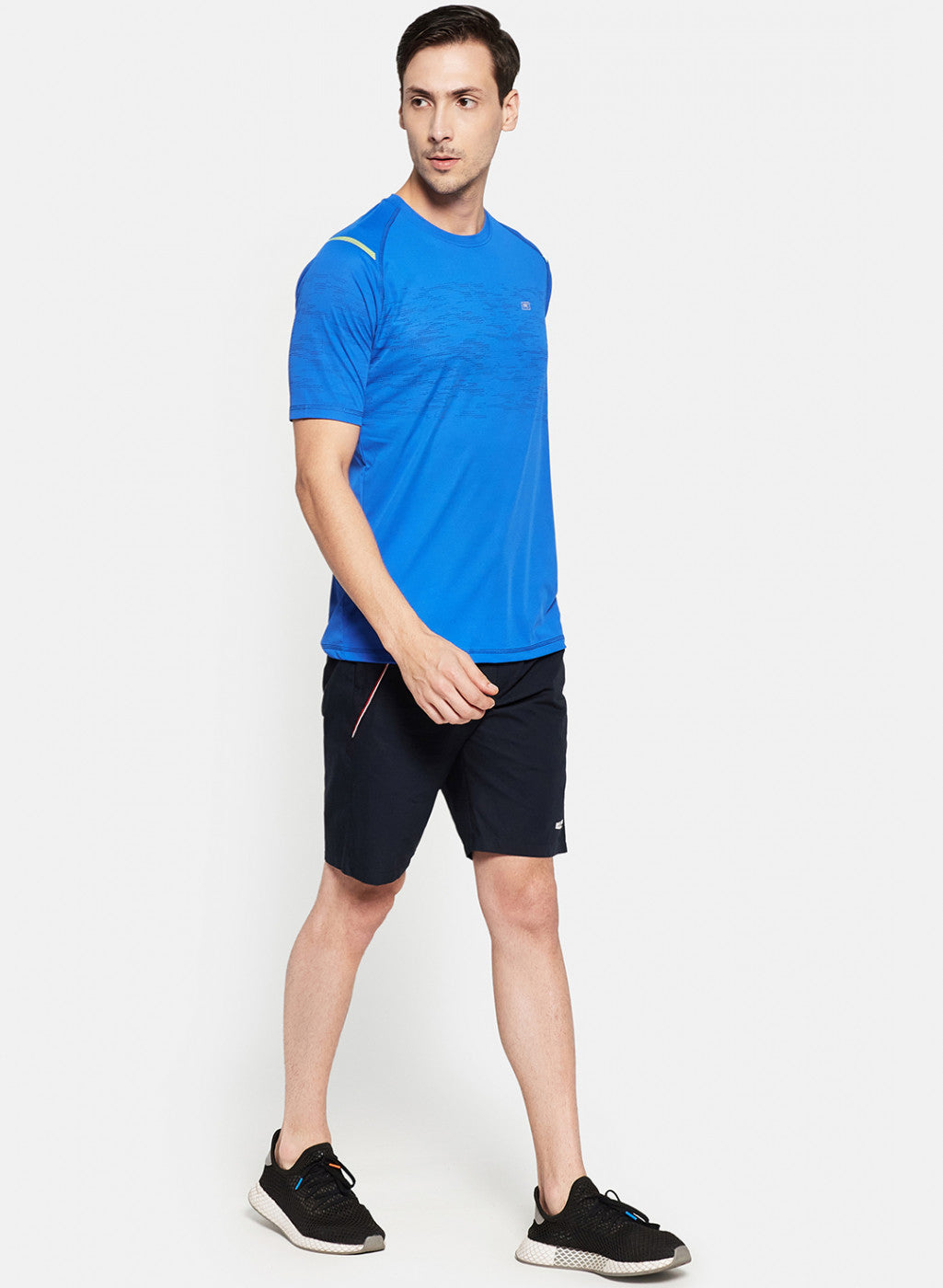 Mens Navy Blue Plain Shorts