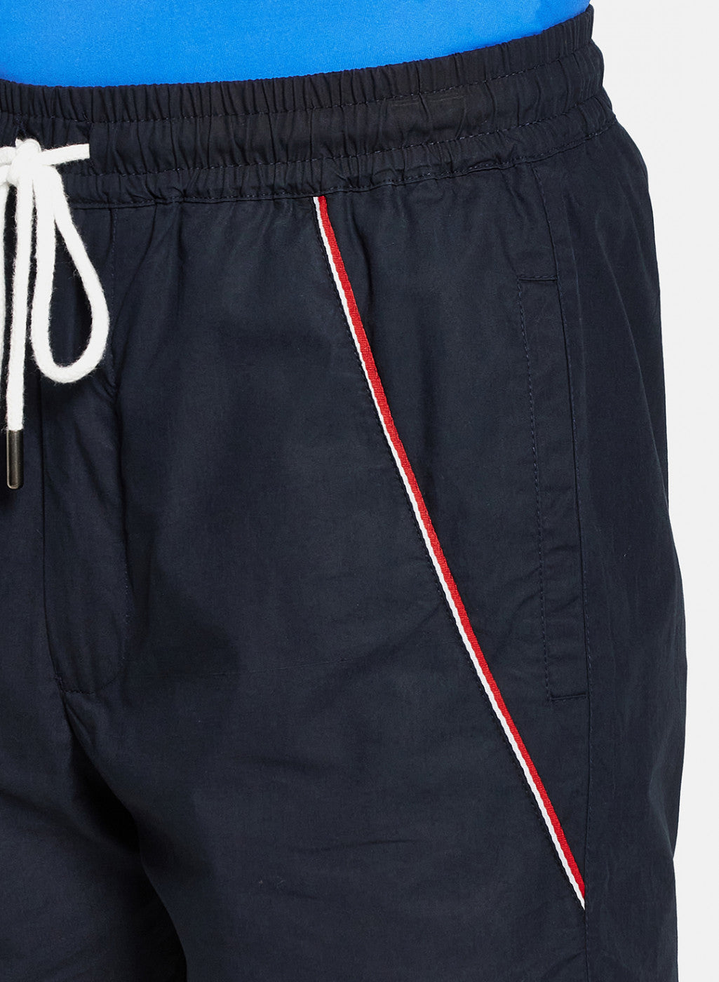 Mens Navy Blue Plain Shorts