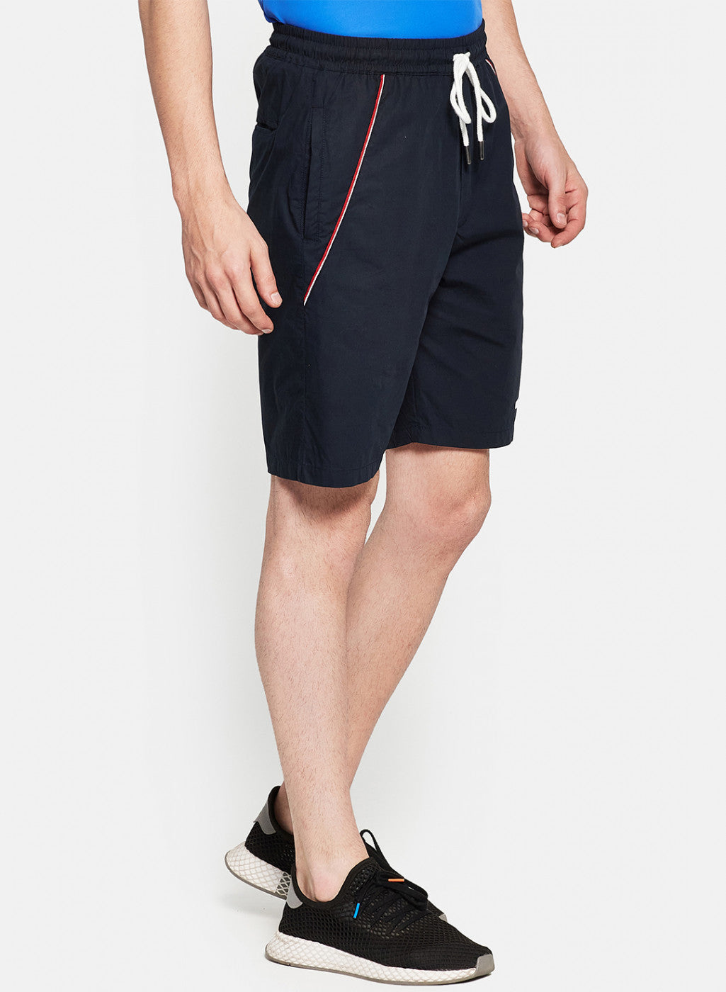 Mens Navy Blue Plain Shorts