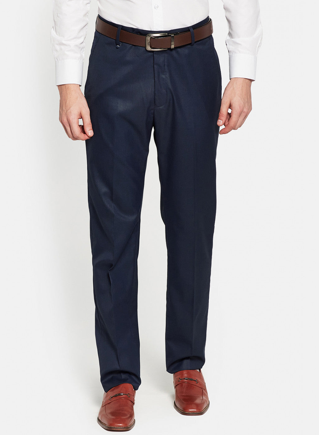 Mens Blue Check Trouser