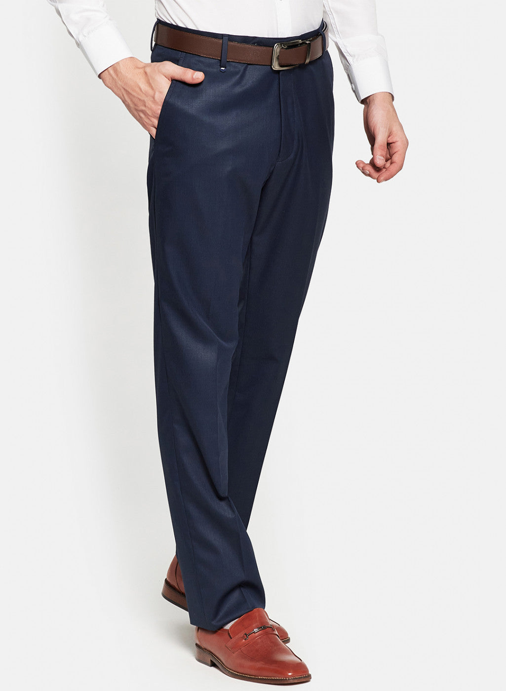 Mens Blue Check Trouser