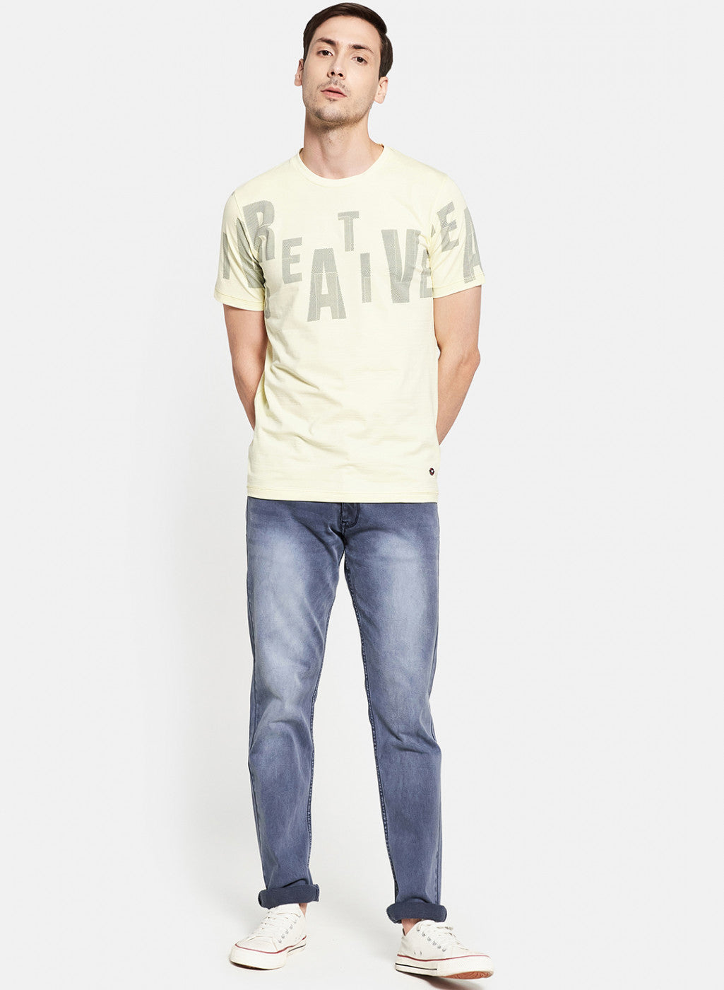 Mens Blue Narrow Denim