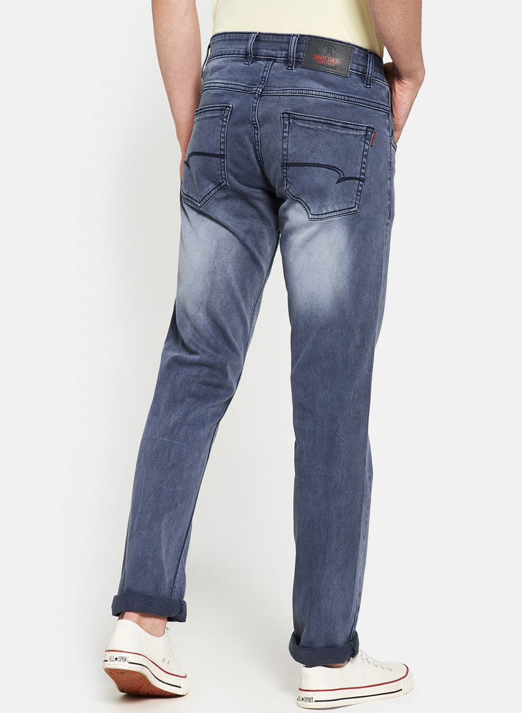 Mens Blue Narrow Denim