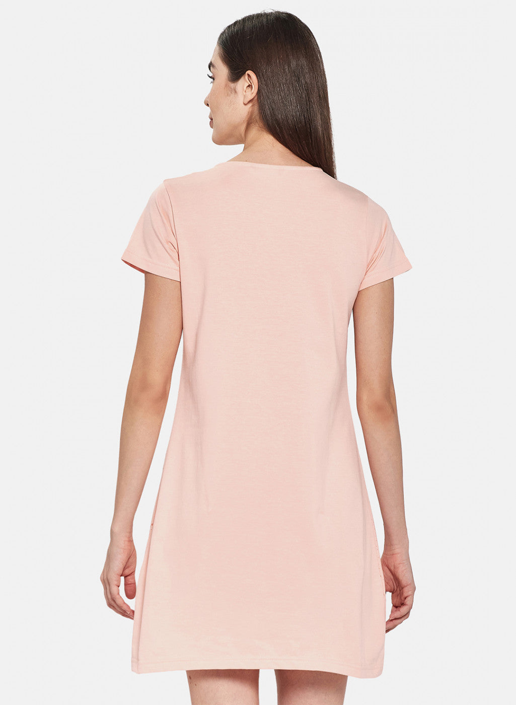 Womens Peach Printed Top