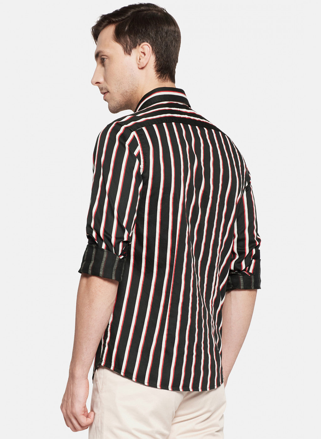 Mens Black Stripe Shirt