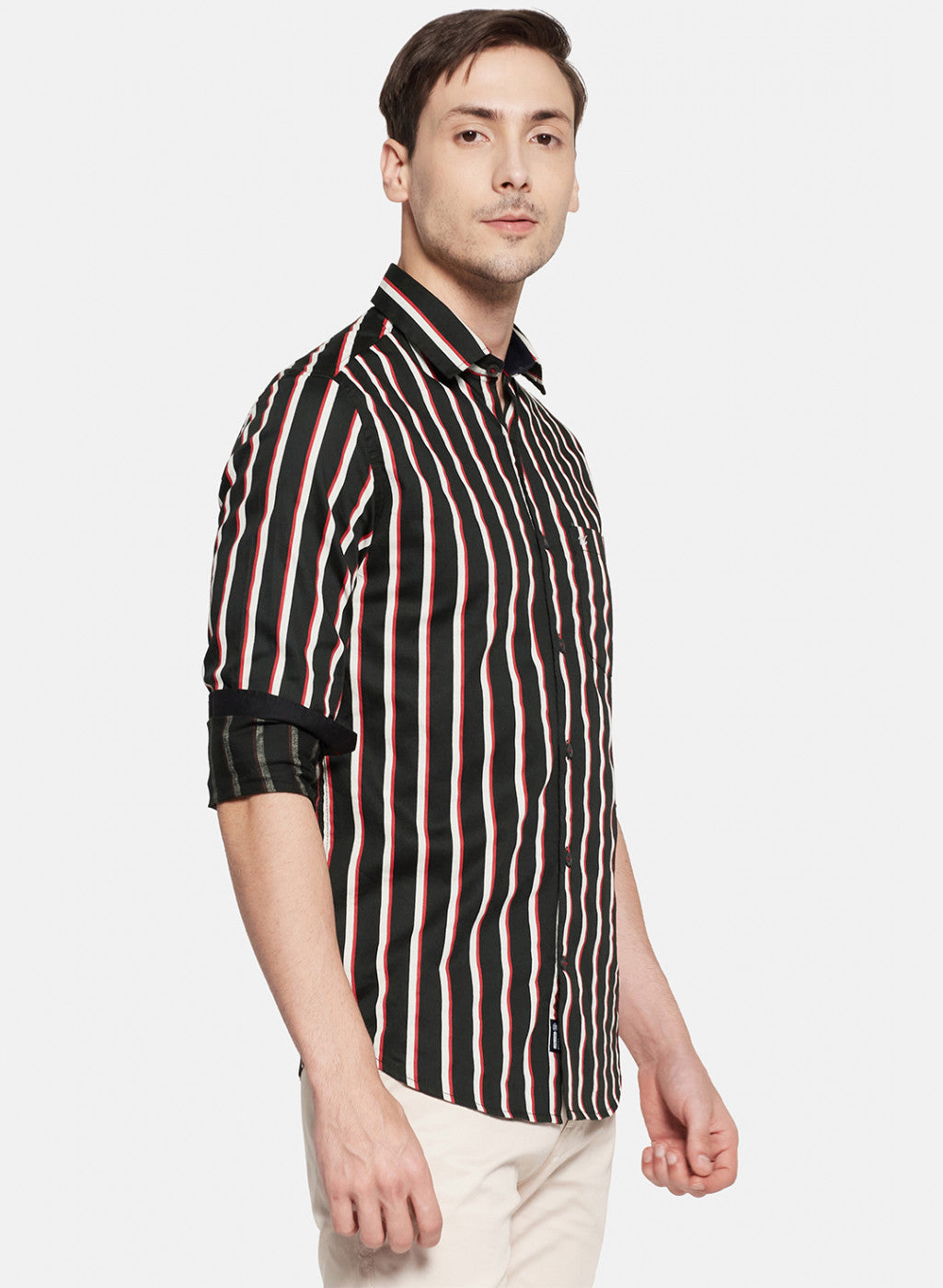 Mens Black Stripe Shirt