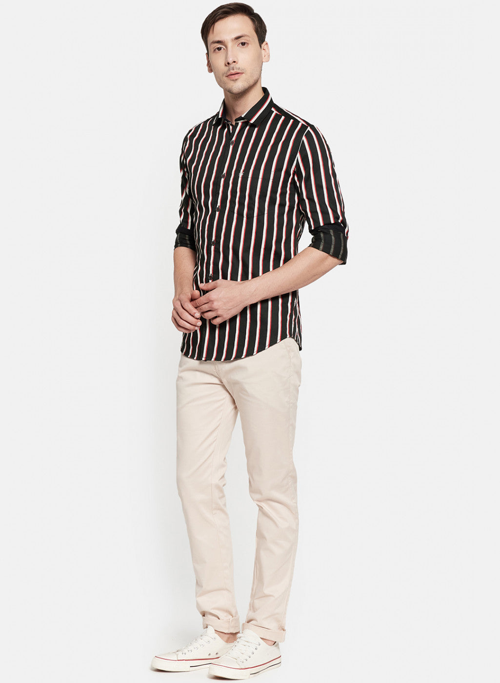 Mens Black Stripe Shirt