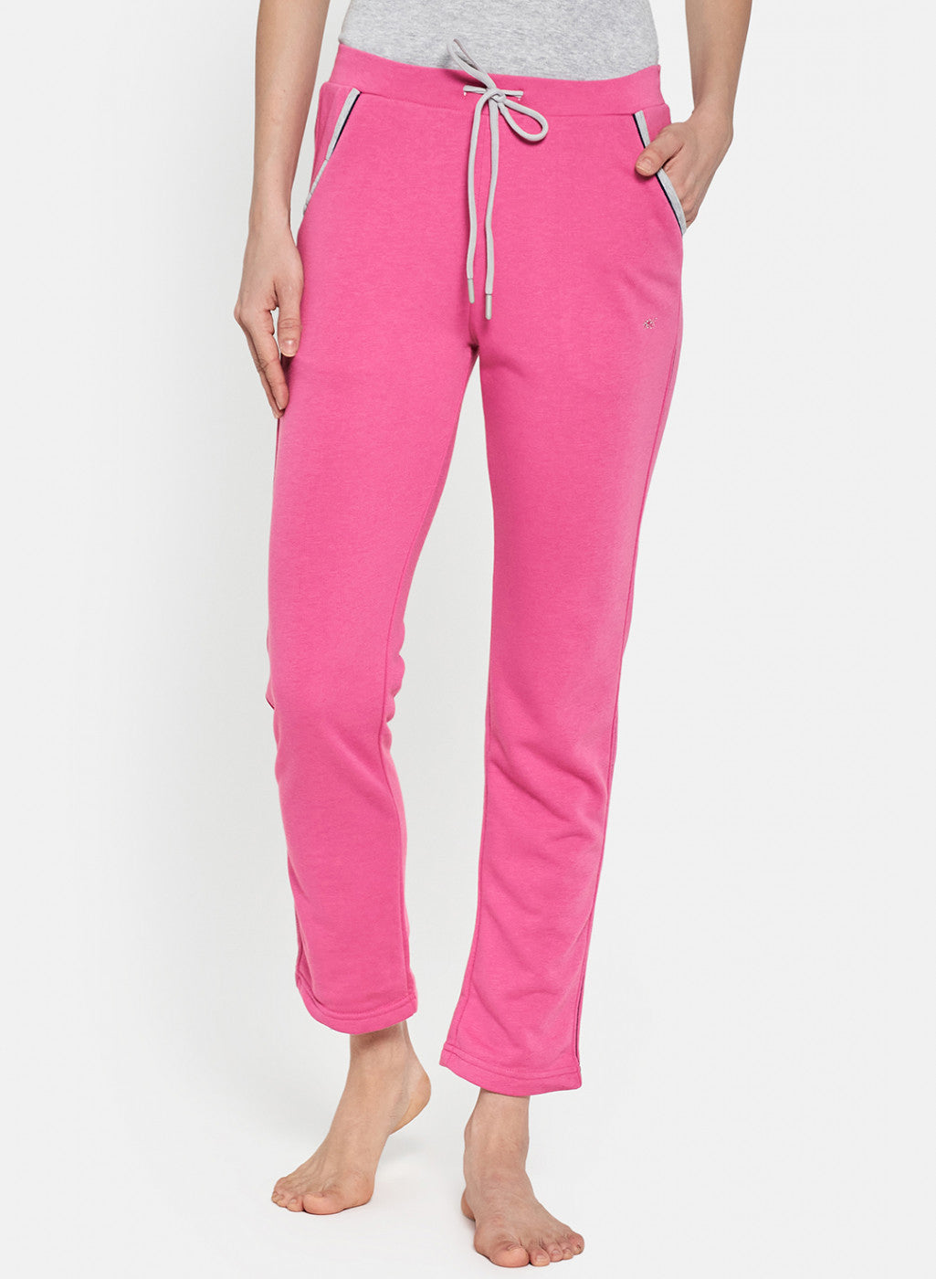 Womens Pink Plain Lower