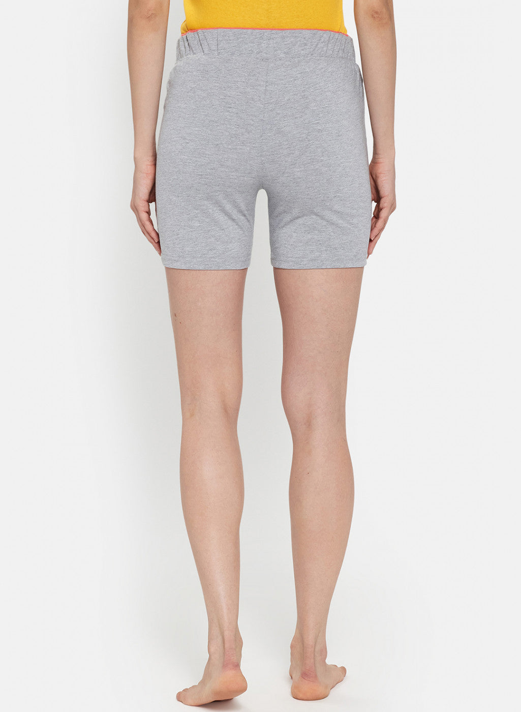 Womens Grey Plain Shorts