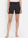 Womens Black Plain Shorts